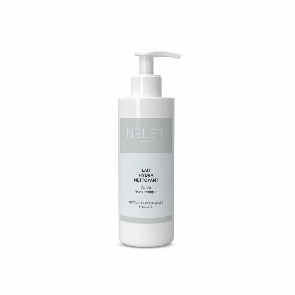 Photographie du lait hydra nettoyant nelet france.