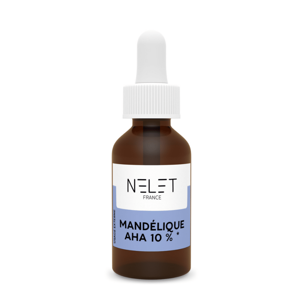 Photographie du sérum peeling mandélique AHA 10%.