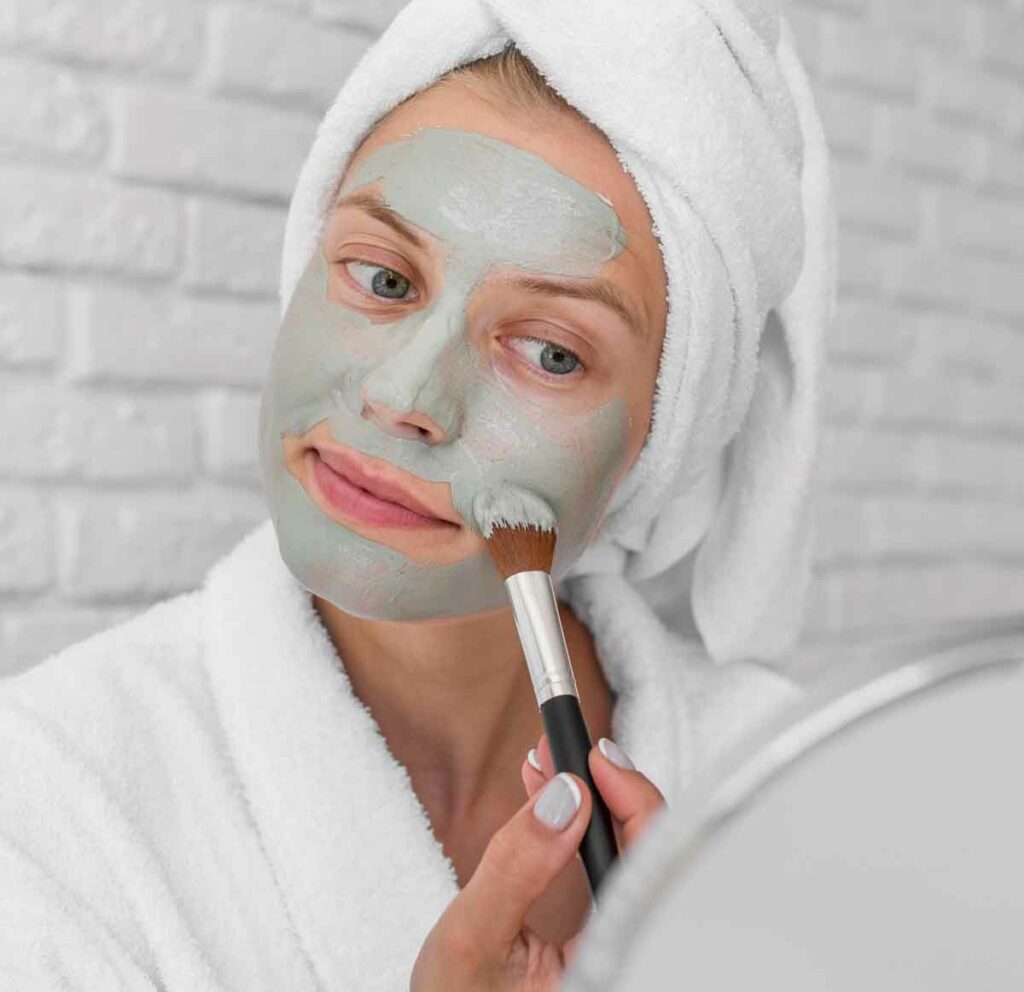 Masque à l'argile verte